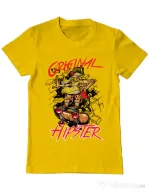 Tricou ADLER barbat Original hipster Galben