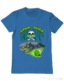 Tricou ADLER barbat Poisonous mushroom Albastru azuriu