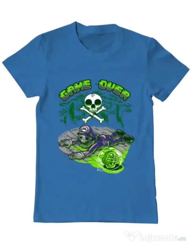 Tricou ADLER barbat Poisonous mushroom Albastru azuriu