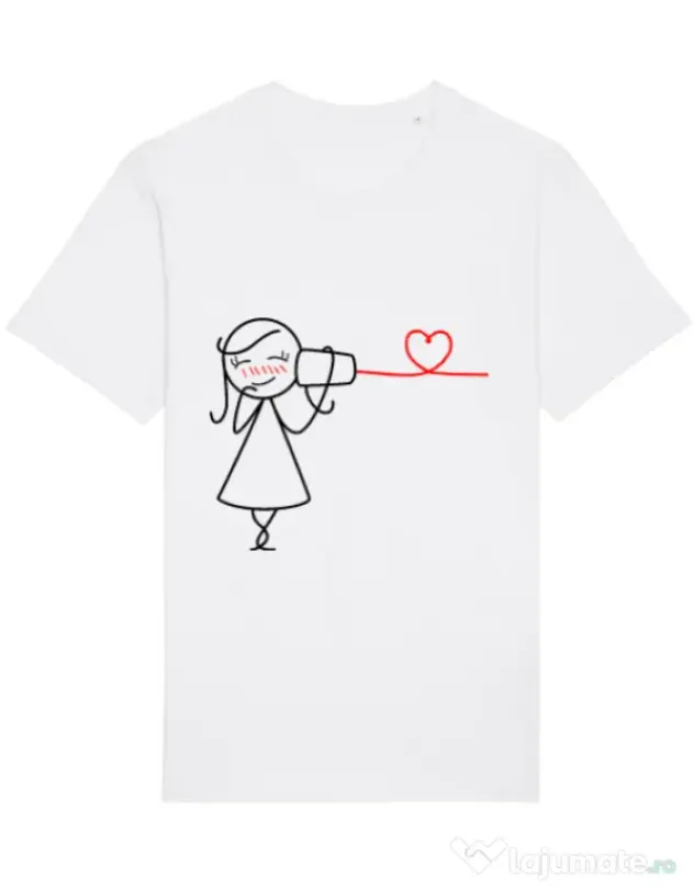 Tricou STANLEY STELLA barbat Cuvinte de dragoste 2 Alb