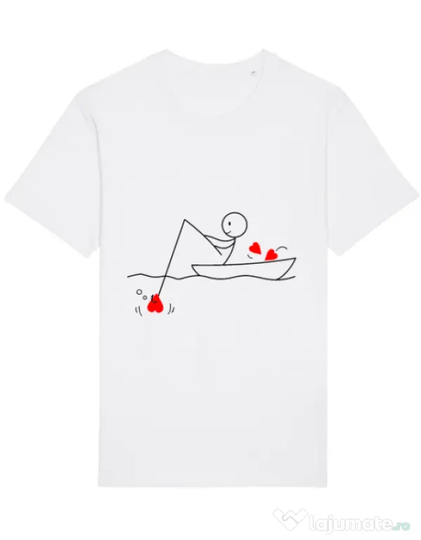 Tricou STANLEY STELLA barbat Fishing for love 1 Alb