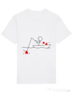 Tricou STANLEY STELLA barbat Fishing for love 1 Alb