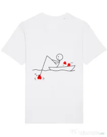 Tricou STANLEY STELLA barbat Fishing for love 1 Alb