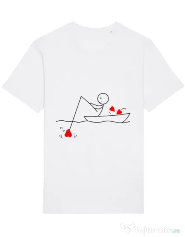 Tricou STANLEY STELLA barbat Fishing for love 1 Alb