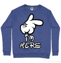 Bluza ADLER barbat I am hers Albastru melanj