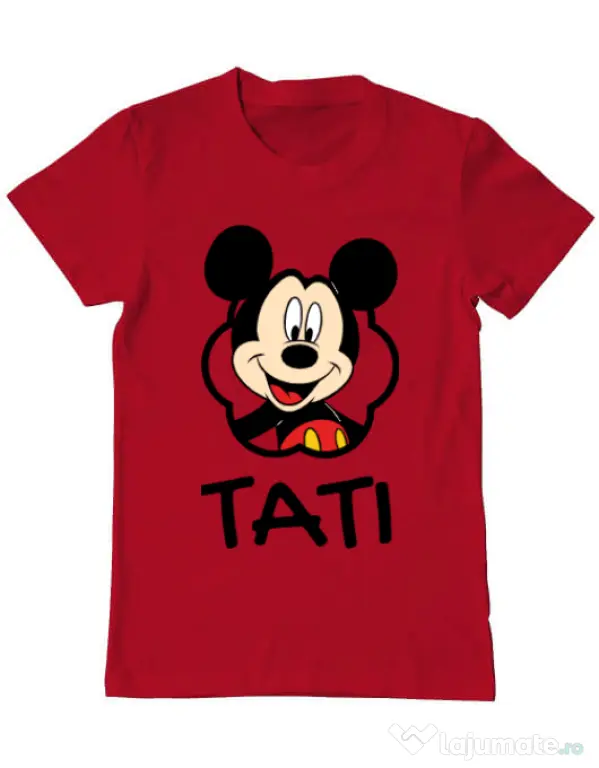 Tricou ADLER barbat Mouse daddy Rosu