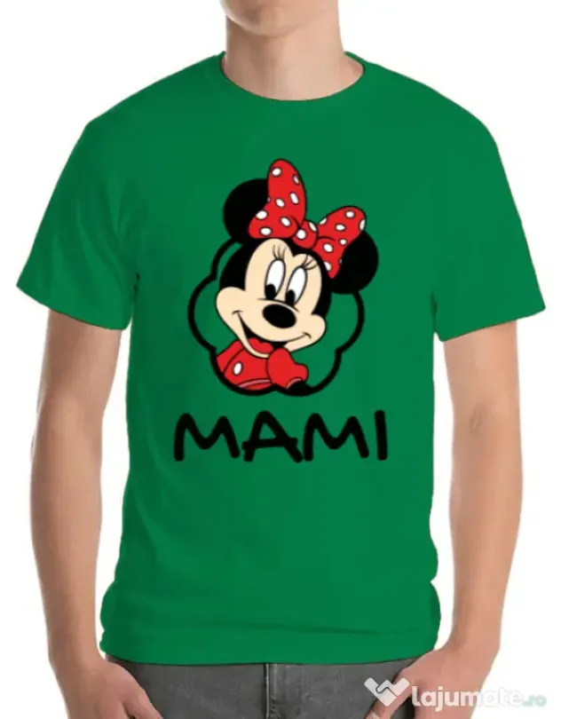 Tricou ADLER barbat Mouse mommy Verde mediu