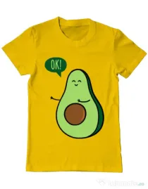 Tricou ADLER barbat Avocuddle 2 Galben