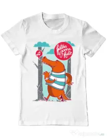Tricou ADLER barbat Haters gonna hate Alb