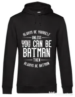 Hoodie barbat cu gluga Always be batman Negru