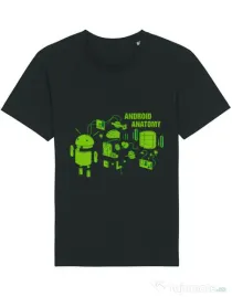 Tricou STANLEY STELLA barbat Android anatomy Negru