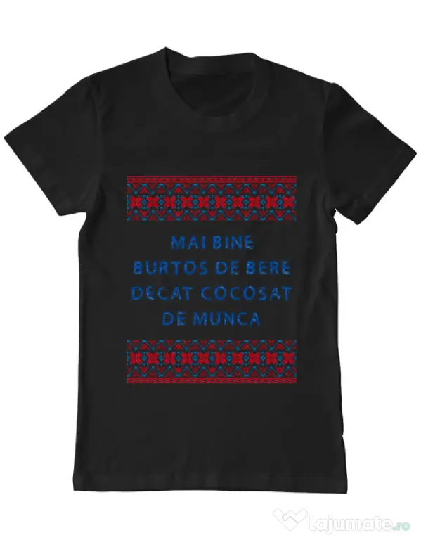 Tricou ADLER barbat Burtos de bere Negru