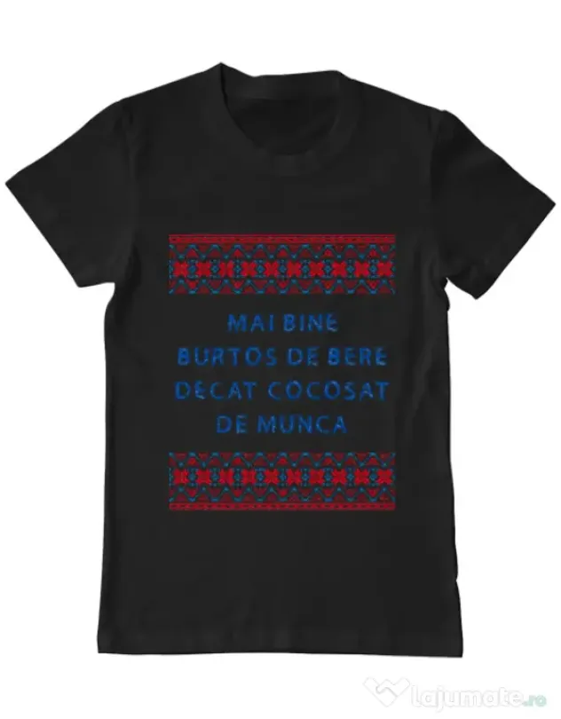 Tricou ADLER barbat Burtos de bere Negru