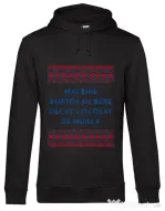 Hoodie barbat cu gluga Burtos de bere Negru