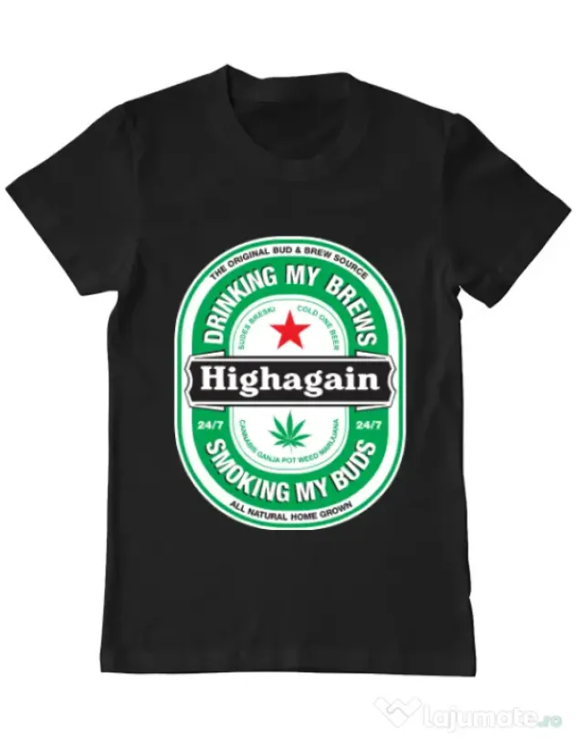 Tricou ADLER barbat Highagain Negru