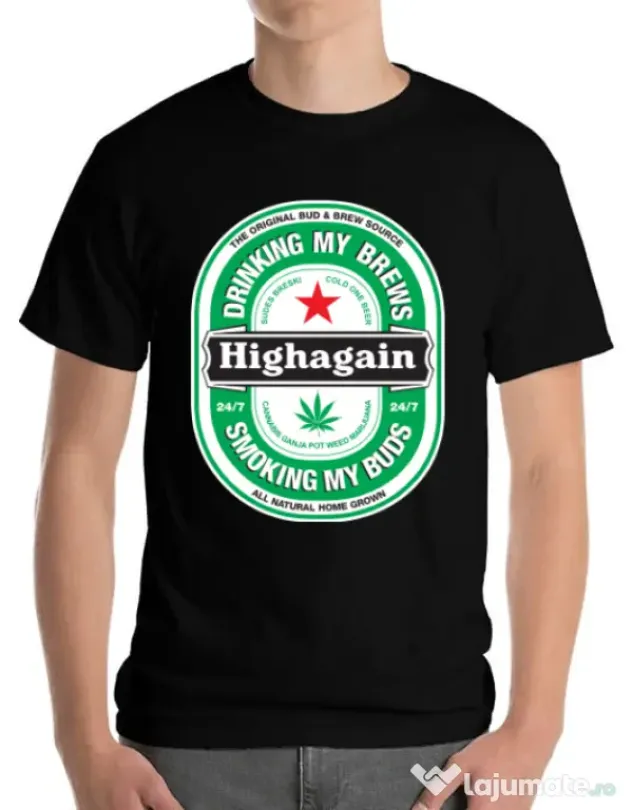 Tricou ADLER barbat Highagain Negru