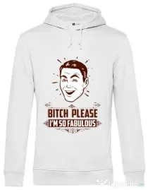Hoodie barbat cu gluga Fabulous Alb