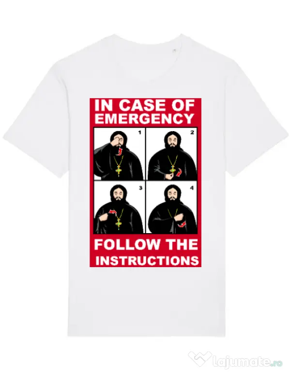 Tricou STANLEY STELLA barbat In case of emergency Alb