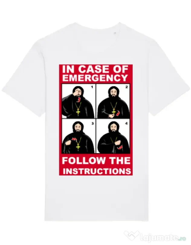 Tricou STANLEY STELLA barbat In case of emergency Alb