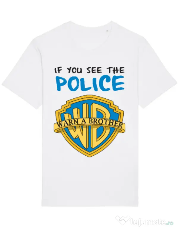 Tricou STANLEY STELLA barbat Warn a brother Alb