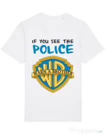 Tricou STANLEY STELLA barbat Warn a brother Alb