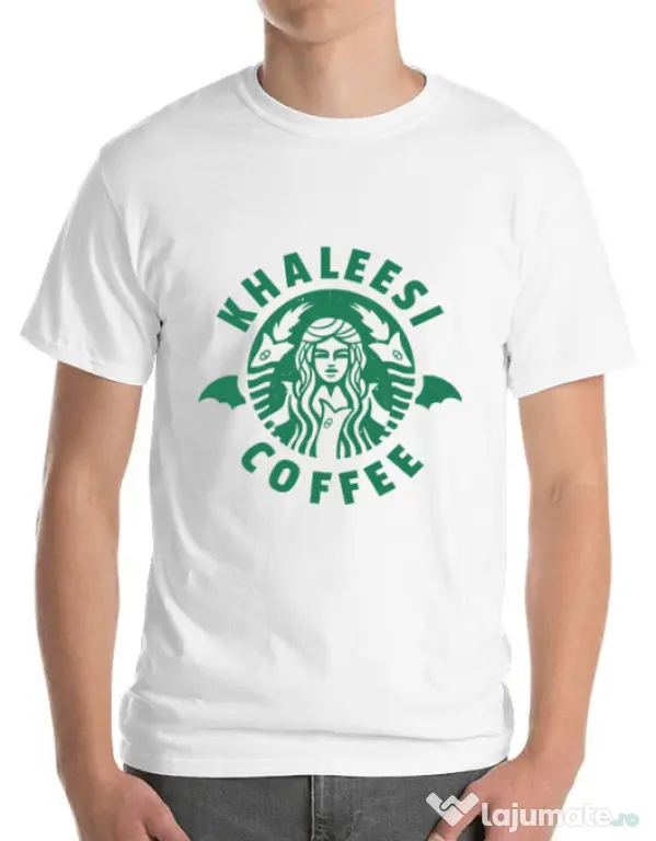 Tricou ADLER barbat Khaleesi coffee Alb