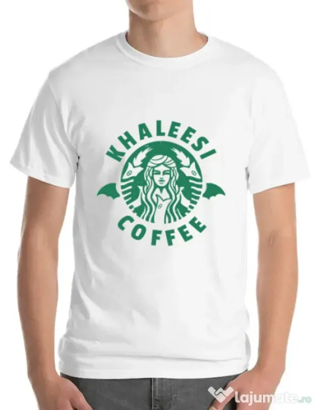 Tricou ADLER barbat Khaleesi coffee Alb