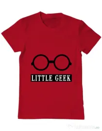 Tricou ADLER barbat Little geek Rosu