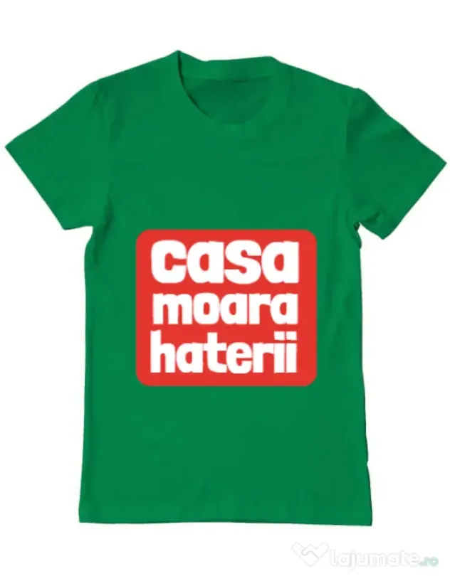 Tricou ADLER barbat Casa moara haterii Verde mediu