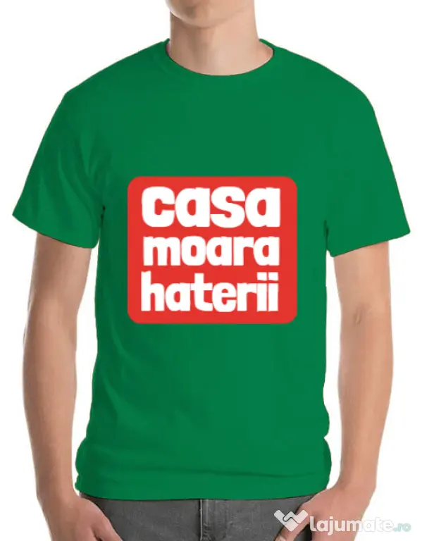 Tricou ADLER barbat Casa moara haterii Verde mediu
