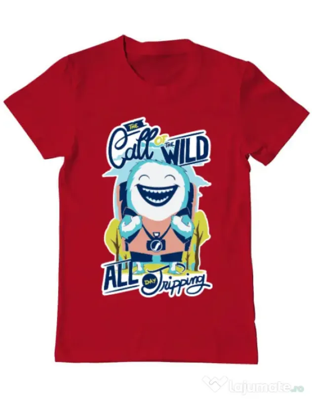 Tricou ADLER barbat Call of the wild Rosu