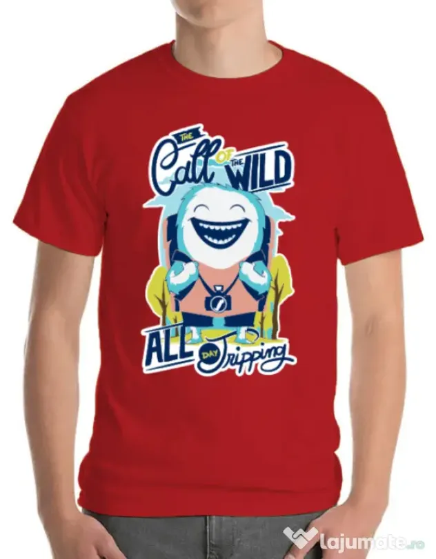Tricou ADLER barbat Call of the wild Rosu