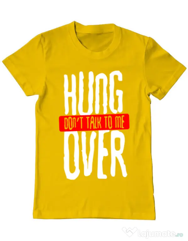 Tricou ADLER barbat Don't talk to me Galben