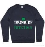 Bluza ADLER barbat Drink up bitches Denim inchis