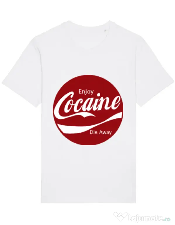 Tricou STANLEY STELLA barbat Enjoy cocaine Alb