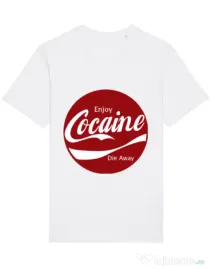 Tricou STANLEY STELLA barbat Enjoy cocaine Alb