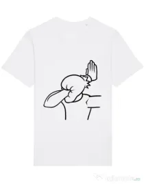Tricou STANLEY STELLA barbat Extreme facepalm Alb