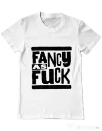 Tricou ADLER barbat Fancy as fuck Alb