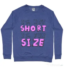 Bluza ADLER barbat I'm not short Albastru melanj