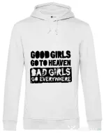 Hoodie barbat cu gluga Good girls Alb