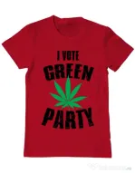 Tricou ADLER barbat Green party Rosu