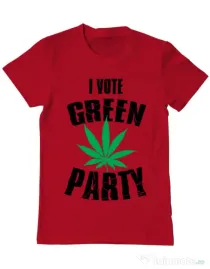 Tricou ADLER barbat Green party Rosu