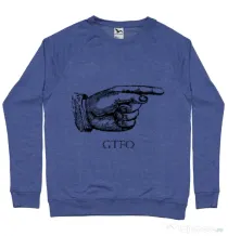 Bluza ADLER barbat GTFO Albastru melanj