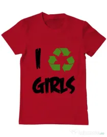 Tricou ADLER barbat I recycle girls Rosu