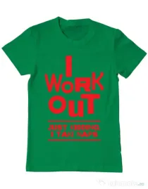 Tricou ADLER barbat I work out Verde mediu