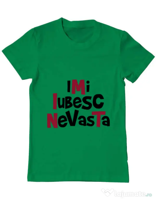 Tricou ADLER barbat Imi iubesc nevasta Verde mediu