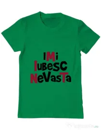 Tricou ADLER barbat Imi iubesc nevasta Verde mediu
