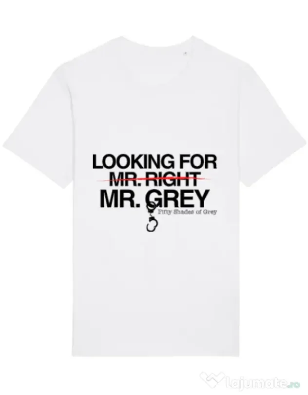Tricou STANLEY STELLA barbat Looking for Mr Grey Alb