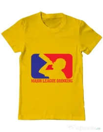 Tricou ADLER barbat Major league Galben