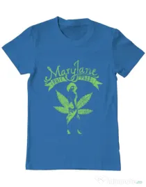 Tricou ADLER barbat Mary Jane Albastru azuriu